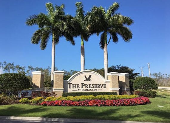 The Preserve at Corkscrew Entrance, Estero, Florida