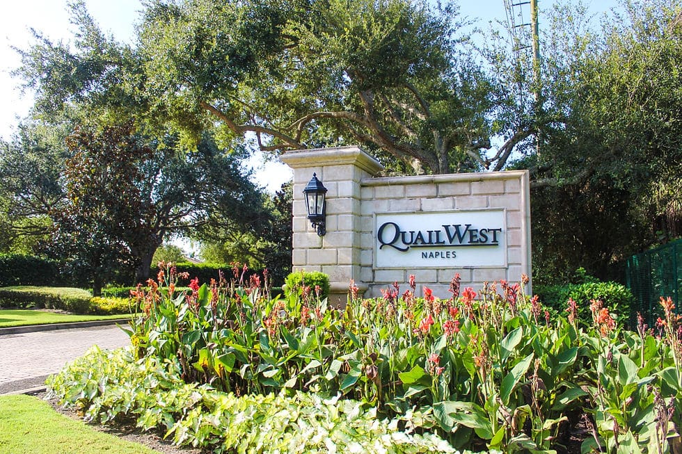 Quail West Naples Entrance, Naples, Florida