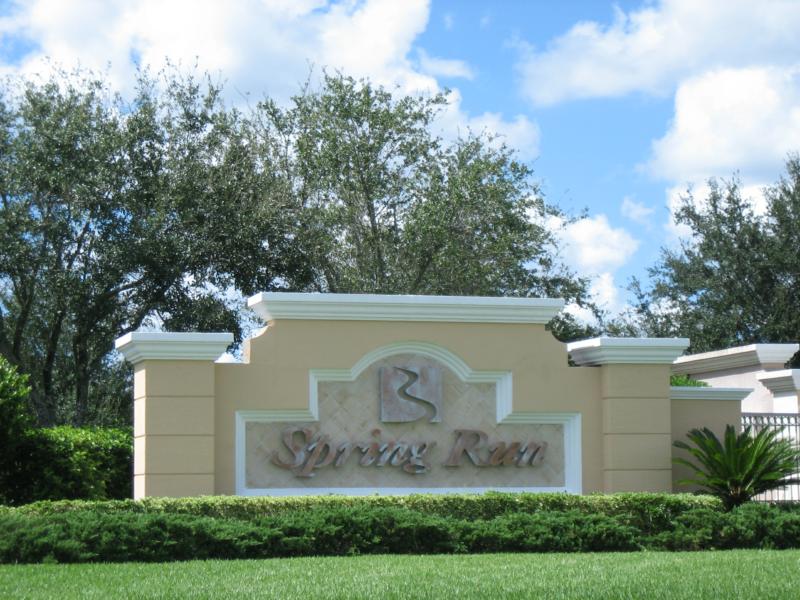 Spring Run Community Entrance, Estero, Florida